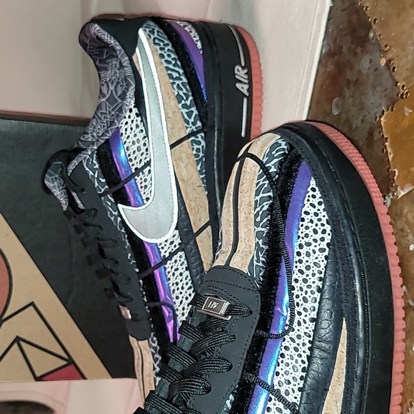 Nike Air Force One's. Nola Gumbo. Worn twice. OG BOX. Men's size 14 - Picture 12 of 16